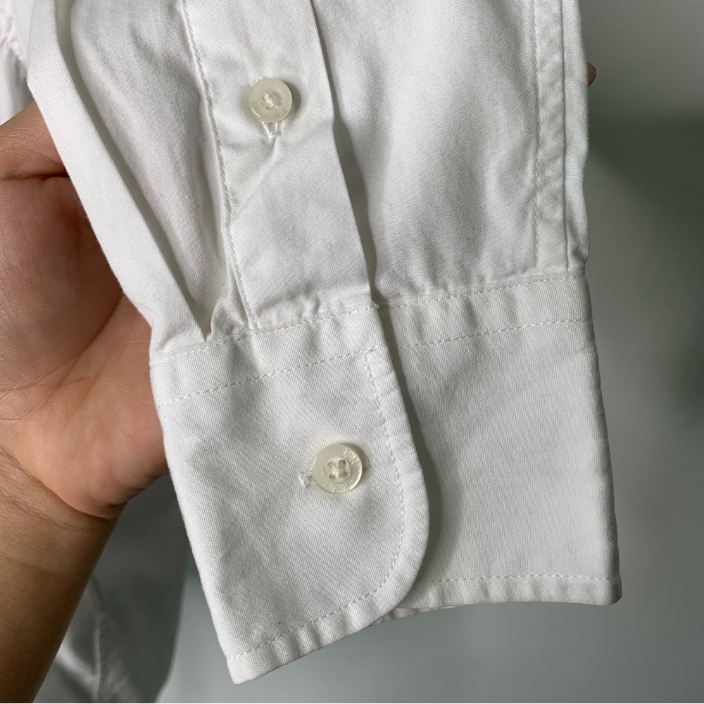 Ralph Lauren Women's White Long Sleeve Button Down Embroidered Logo Shirt XS - Picture 8 of 10